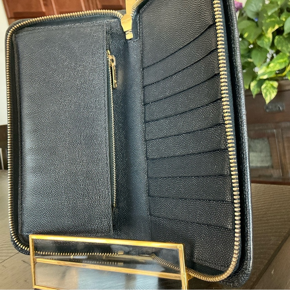Saint Laurent Blue Continental Wallet - Picture 6 of 8